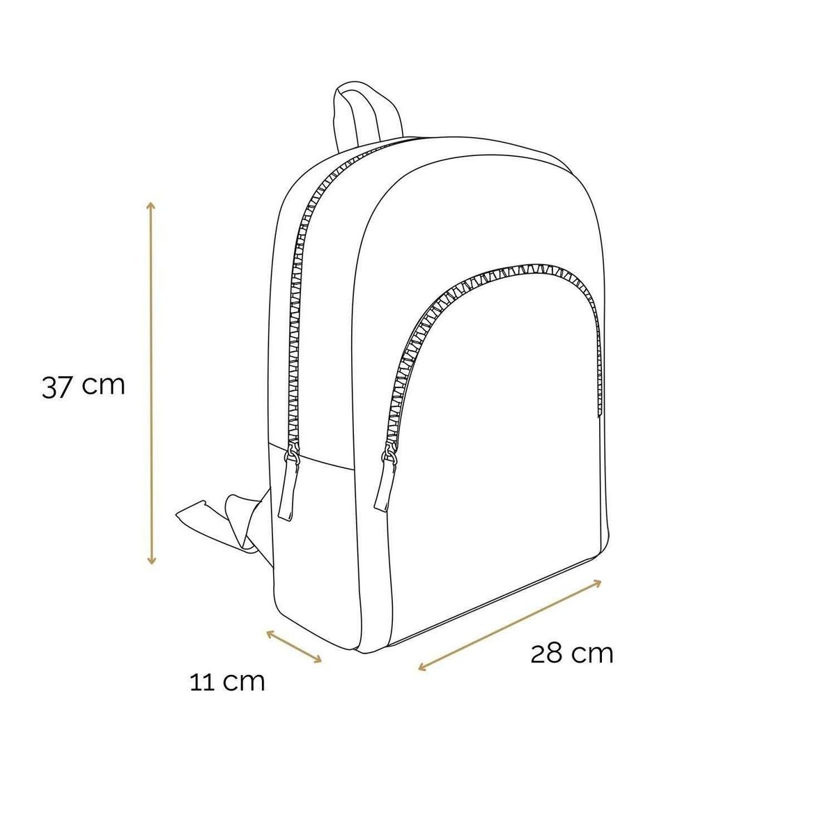 Bagtrotter BAGTROTTER Sac à dos 37 cm avec poche Lili Lou Chat Bleu