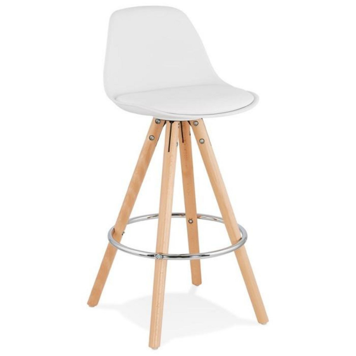 Paris Prix Tabouret de Bar  Bjarki  85cm Blanc
