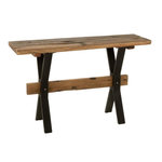 Paris Prix Console en Bois Vieilli  Fannie  120cm Marron