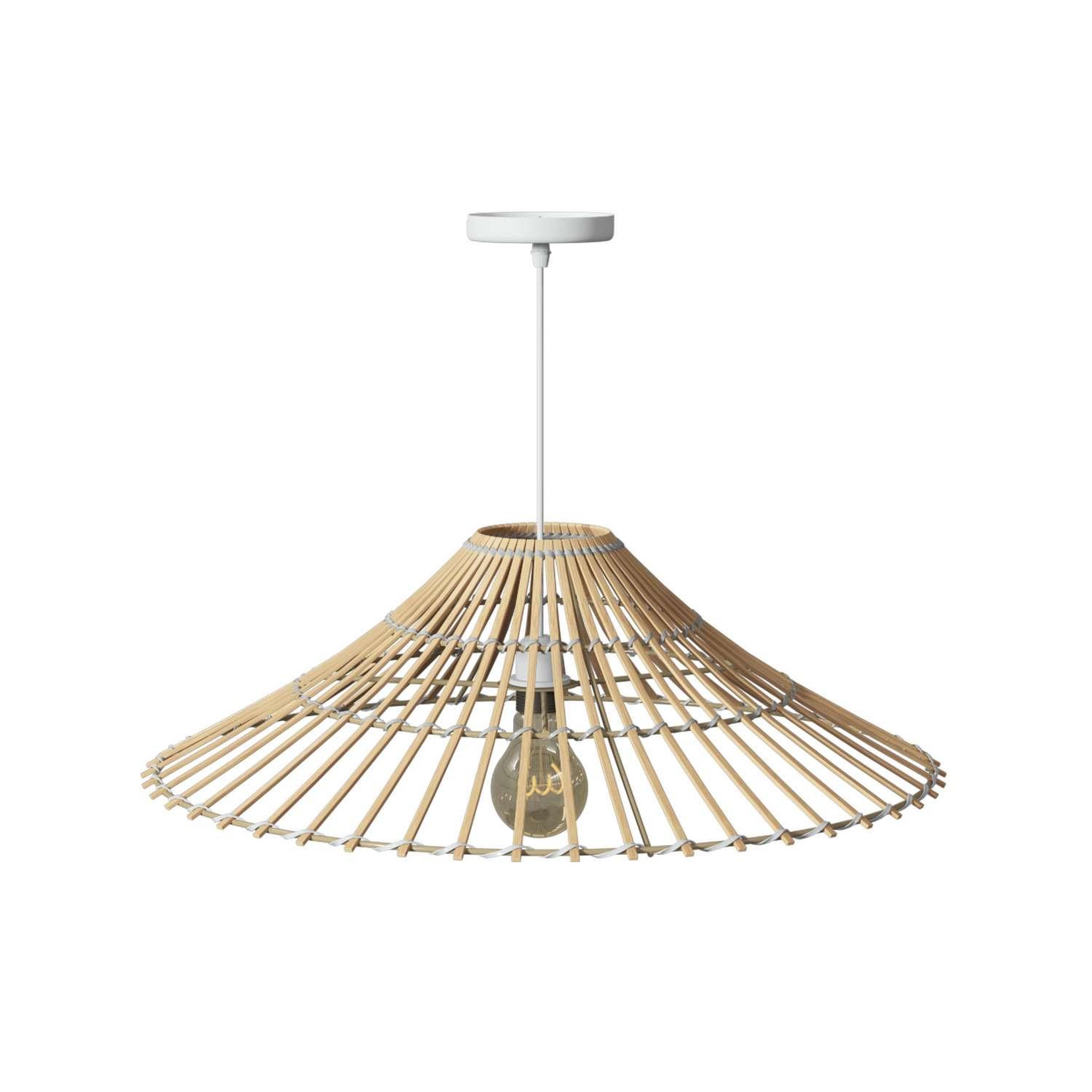 Voir la diapositive 3 : ATMOSPHERA Suspension réversible en bambou - diam 56 cm - beige