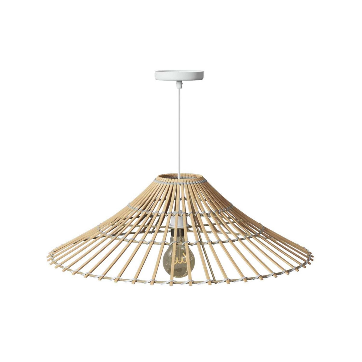 ATMOSPHERA Suspension réversible en bambou - Diam 56 cm - Beige