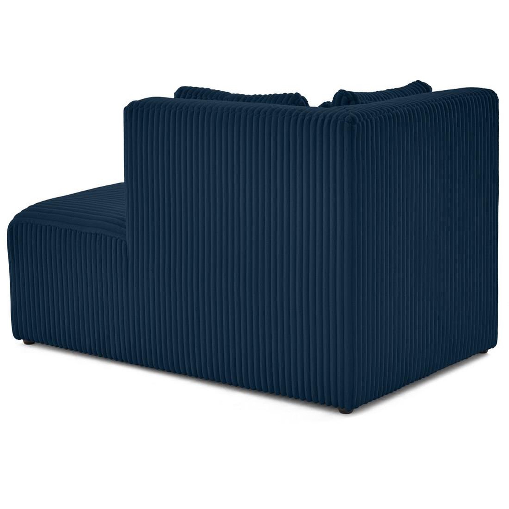 Voir la diapositive 3 : LISA DESIGN Victoire - module d'assise méridienne droit en velours côtelé grosses côtes
