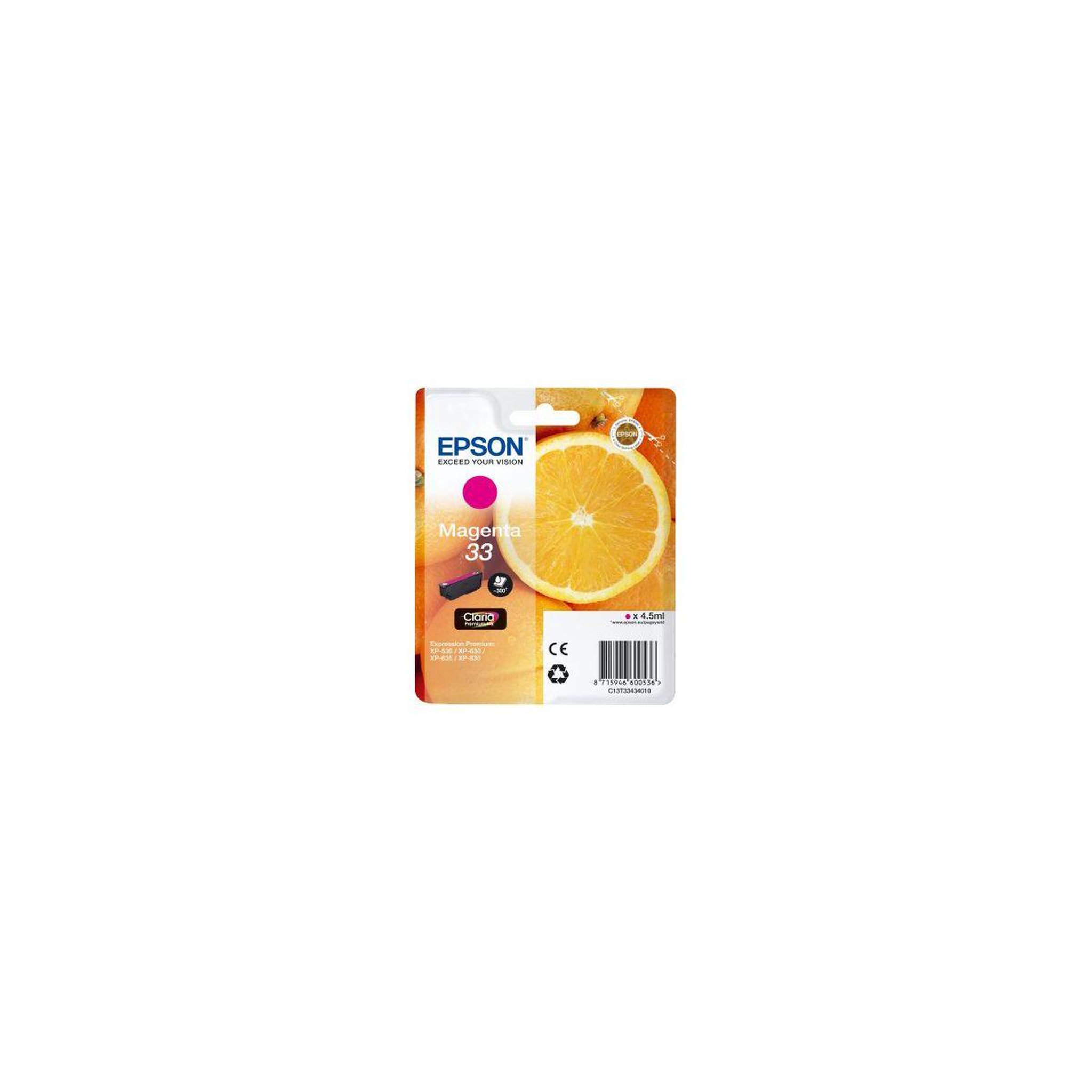 Epson Cartouche d'encre t3343 magenta premium série orange