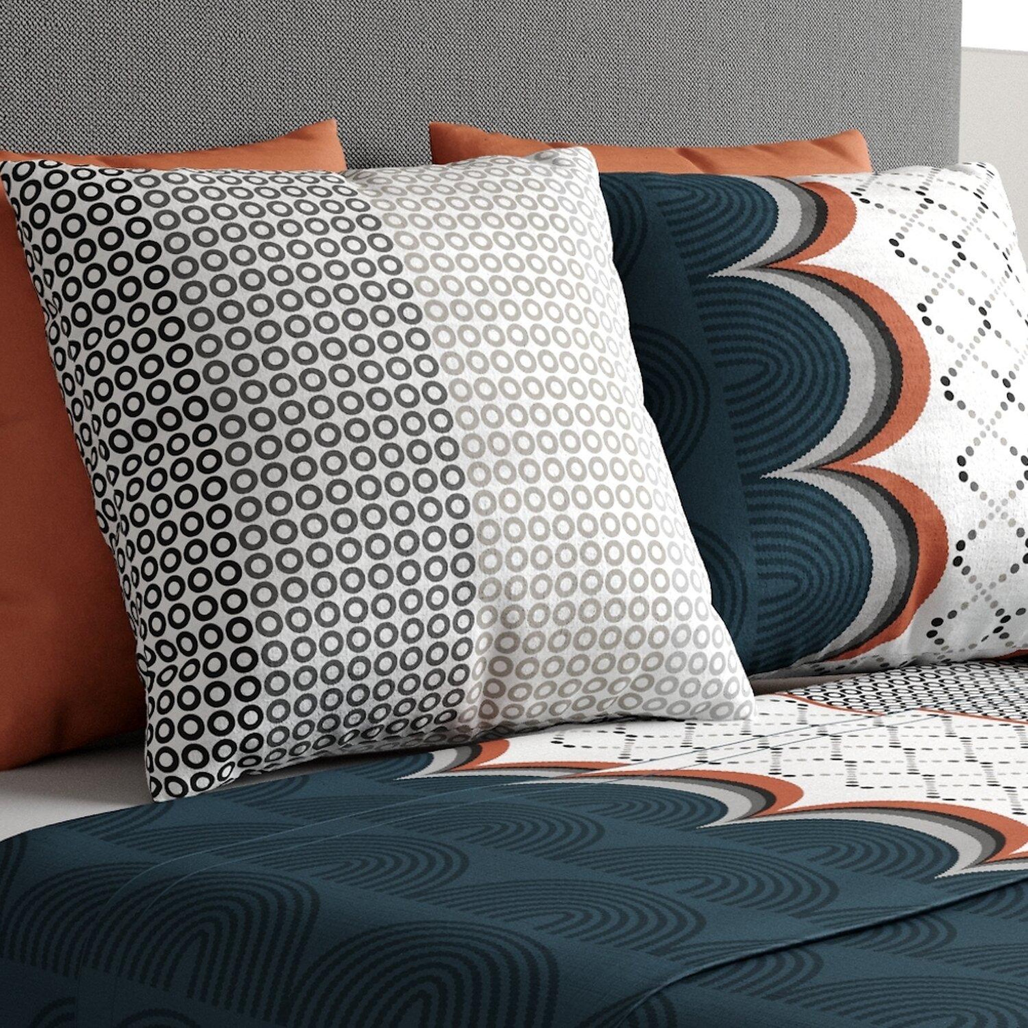 Voir la diapositive 2 : ATELIER DU COTON Parure de drap 100% coton 57fils antan
