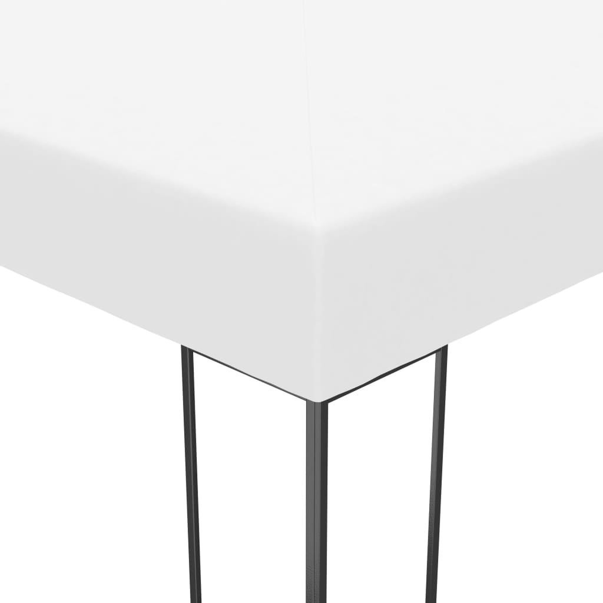 Voir la diapositive 5 : VIDAXL Tonnelle de jardin 6 x 3 m Blanc