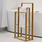 Bathroom Solutions Bathroom Solutions Porte-serviette Bambou avec 3 barres