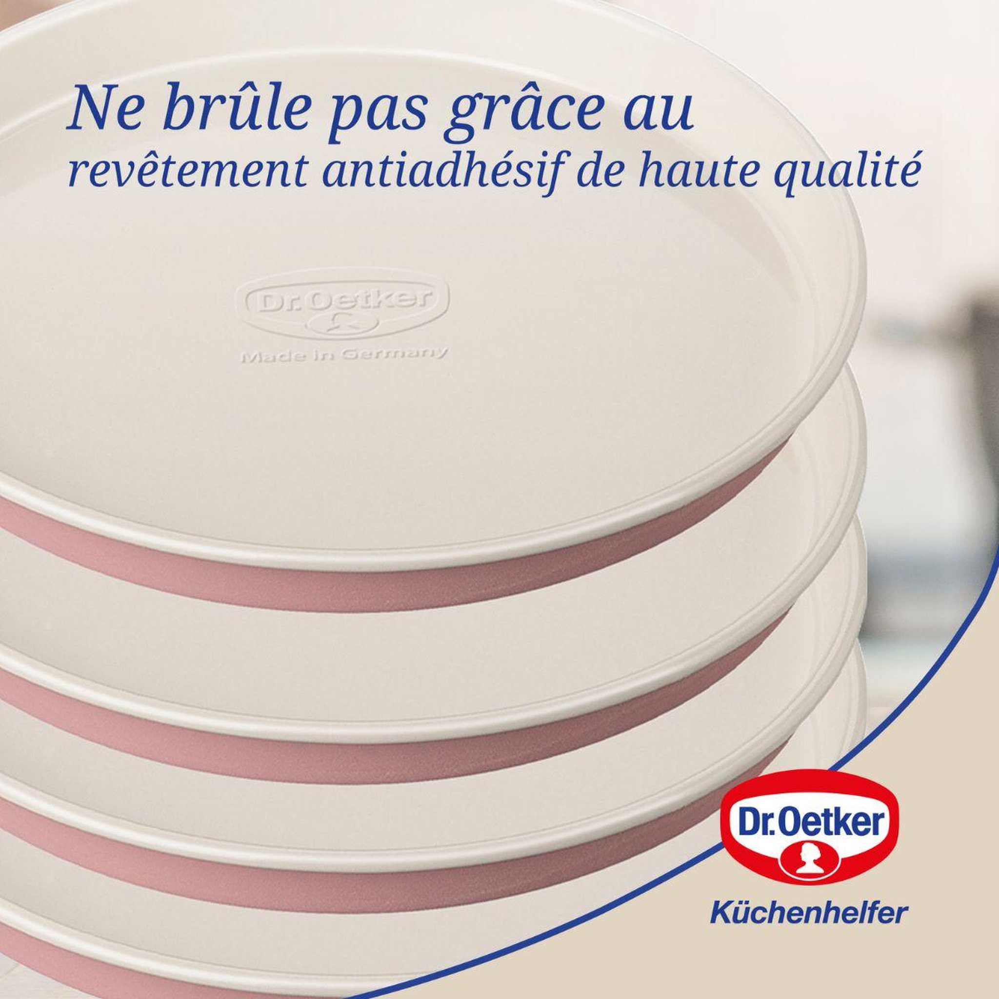 Voir la diapositive 5 : DR.OETKER Set de 2 moules à manqué 18 et 20 cm et moules pour layer cake Dr. Oetker Rétro
