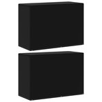 VIDAXL Housses meubles de jardin 2 pcs 6 œillets barbecue 180x80x125cm