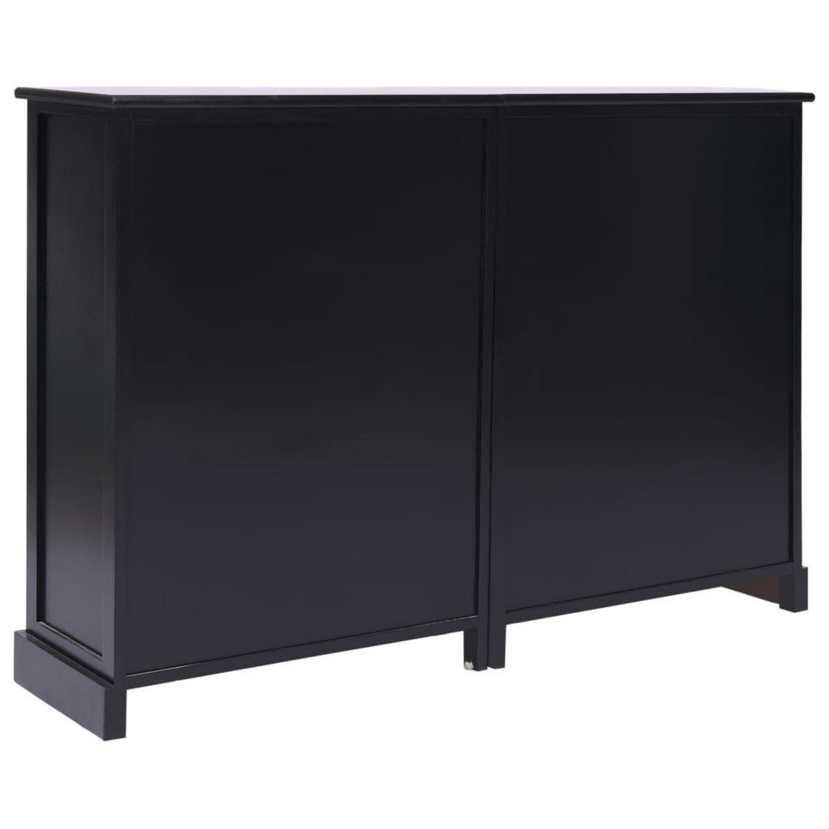 VIDAXL Buffet avec 10 tiroirs Noir 113x30x79 cm Bois