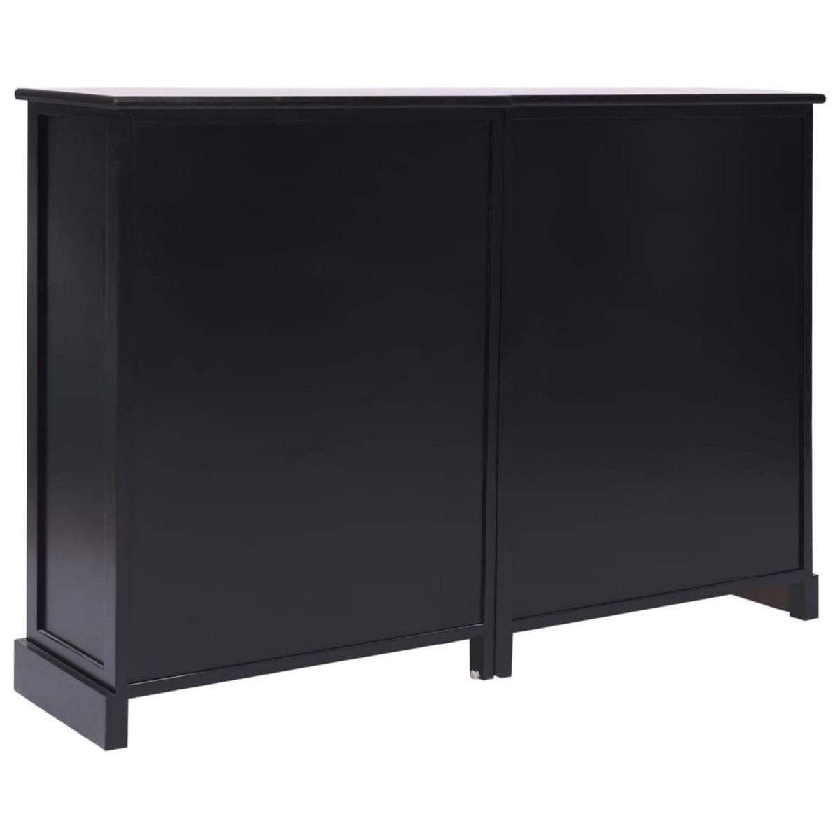 VIDAXL Buffet avec 10 tiroirs Noir 113x30x79 cm Bois