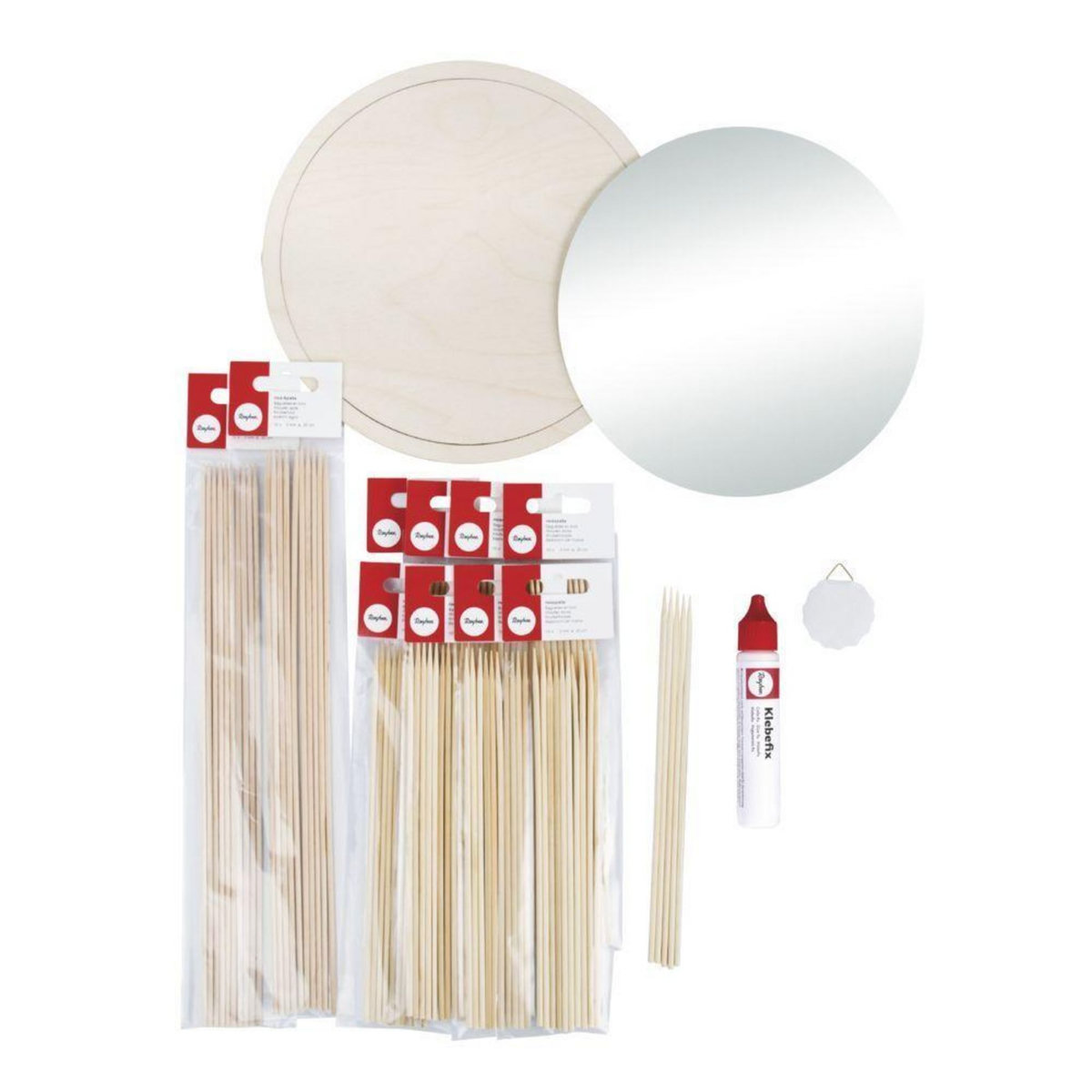 Rayher Miroir DIY soleil vintage à fabriquer soi-même ø 63 cm