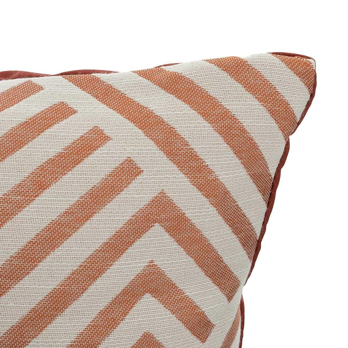 ATMOSPHERA Coussin Déco  Jacquard  40x40cm Terracotta