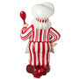 Voir la diapositive 2 : Paris Prix Père-Noël Cuisinier  Sucre d'Orge  47cm Rouge & Blanc
