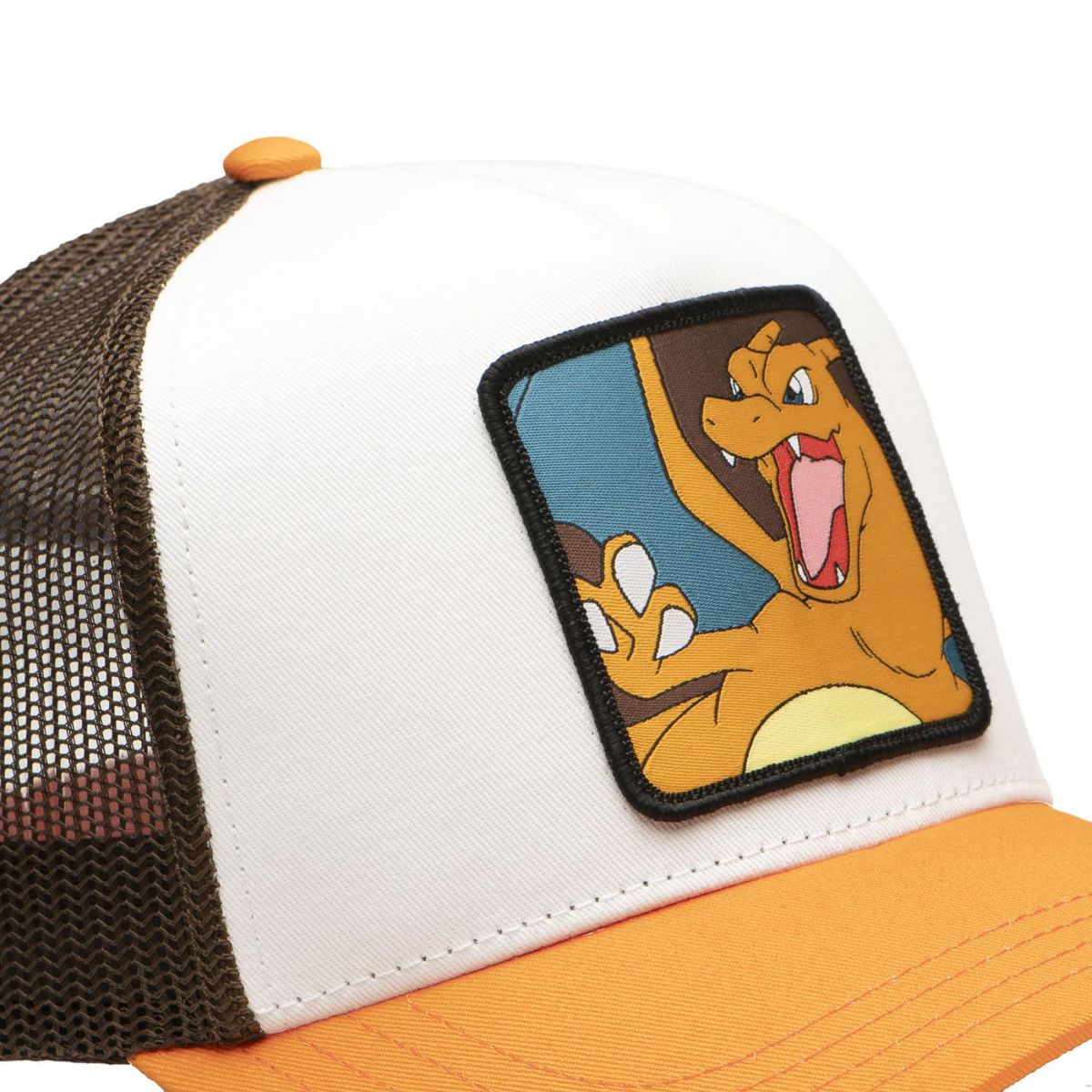CAPSLAB Casquette trucker avec filet en sergé de coton Pokemon Charizard