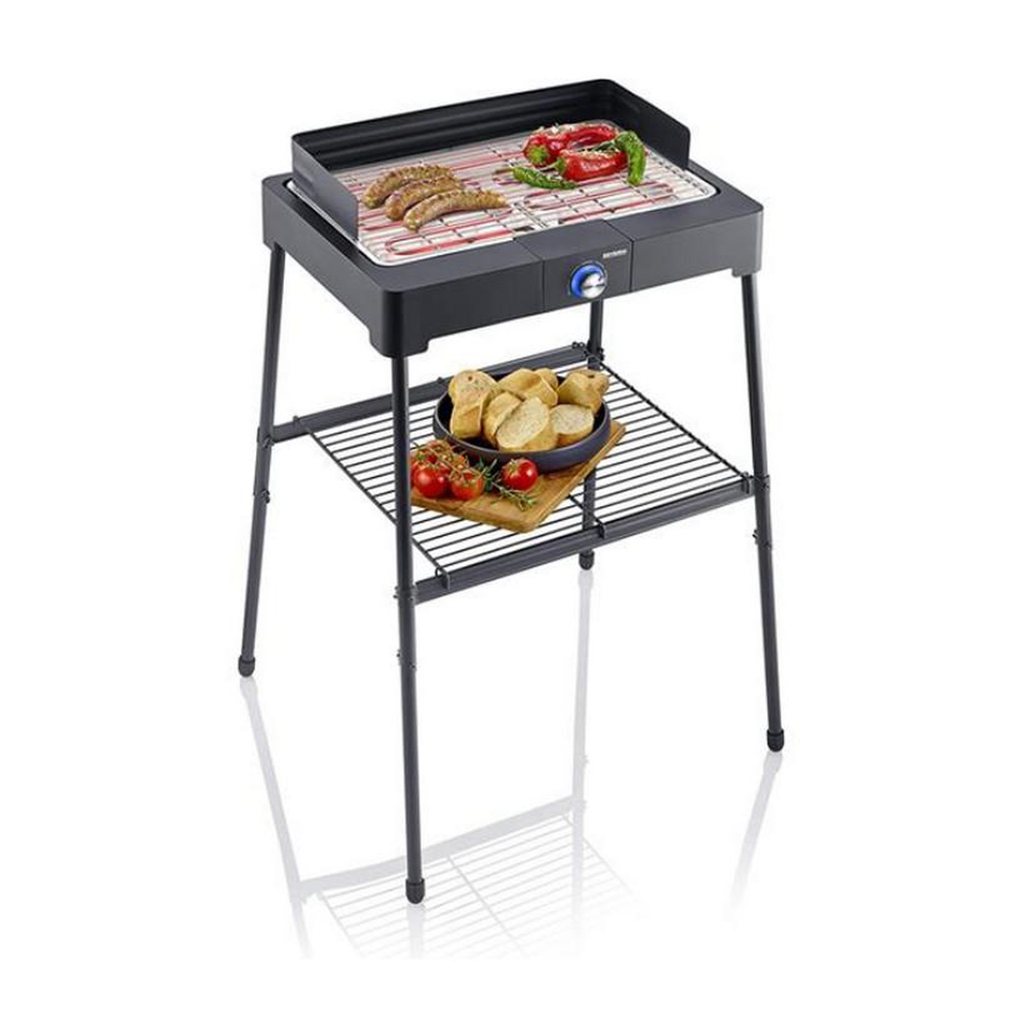 Voir la diapositive 2 : SEVERIN Barbecue électrique sur pied 2200w - pg8561