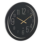 Paris Prix Horloge Murale à LED  Jua  70cm Noir & Jaune