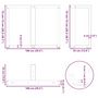 Voir la diapositive 6 : VIDAXL Pieds de table a manger forme de T 2 pcs 100x35x(72-73)cm acier