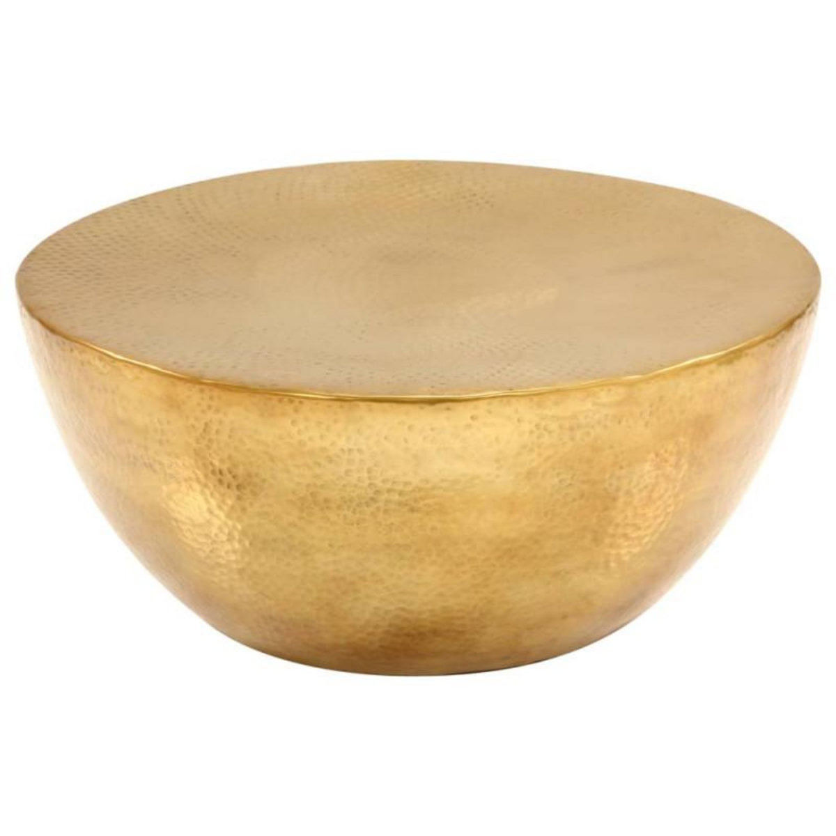 VIDAXL Table basse Aluminium martelé 70x30 cm Laiton