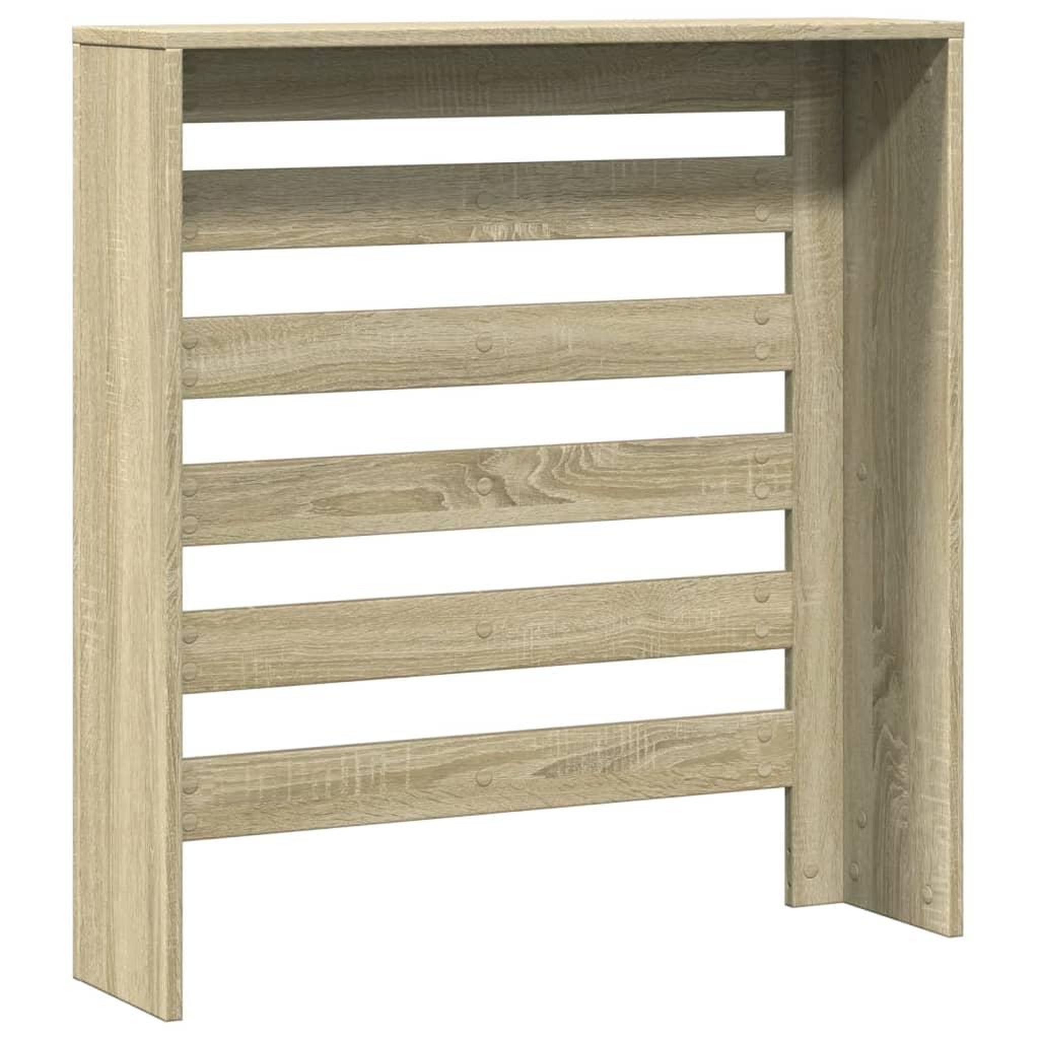Voir la diapositive 5 : VIDAXL Cache-radiateur chene sonoma 78x20x82 cm bois d'ingenierie