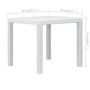 Voir la diapositive 5 : VIDAXL Table de jardin Blanc 79x79x72 cm Plastique Aspect de rotin