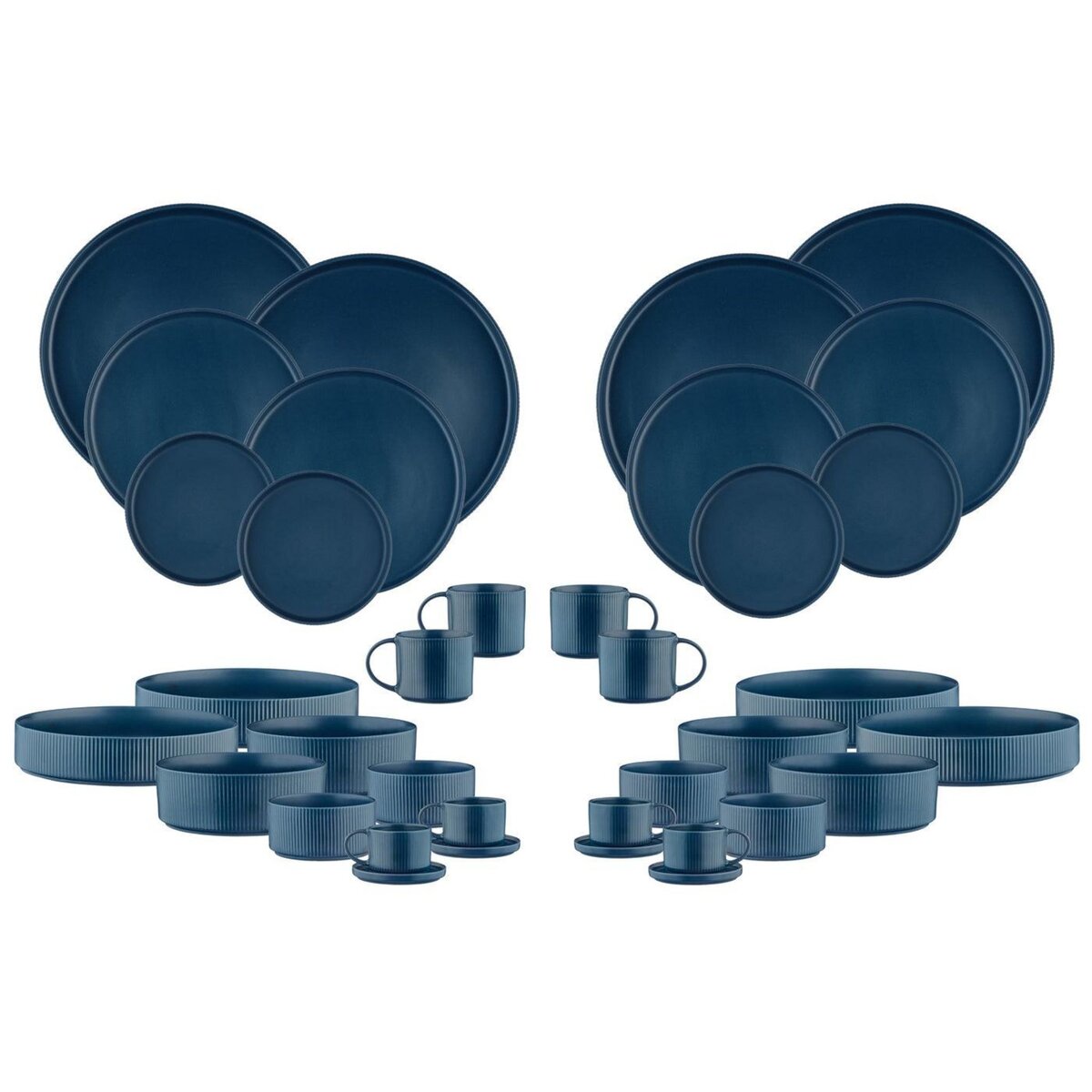 BJORN Service Complet SCANDI - 36 pièces - Marine