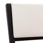 VIDAXL Cadre de lit avec LED Noir et blanc Similicuir 180 x 200 cm
