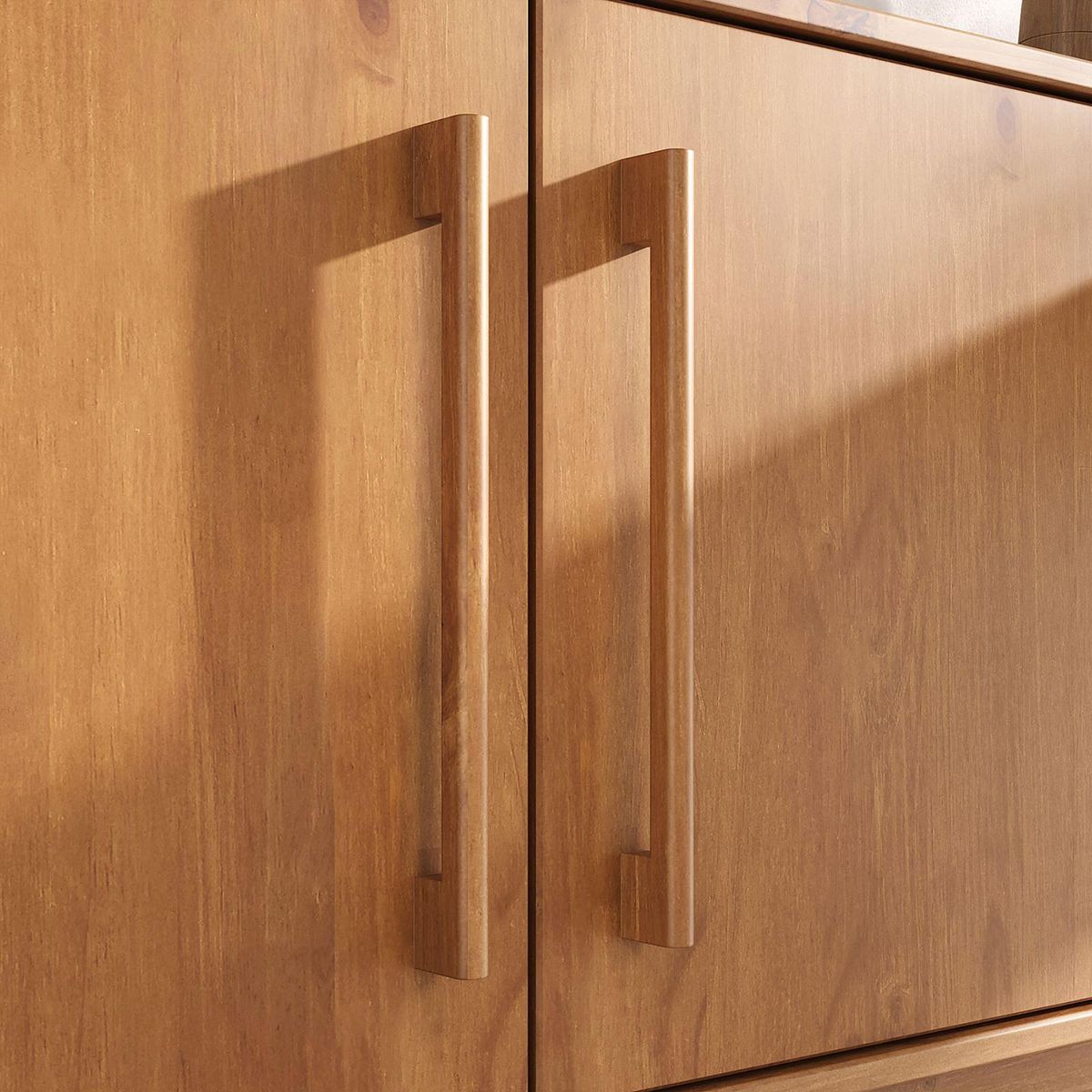 IDIMEX Buffet TECCA L 170 cm 2 portes 3 tiroirs en bois massif