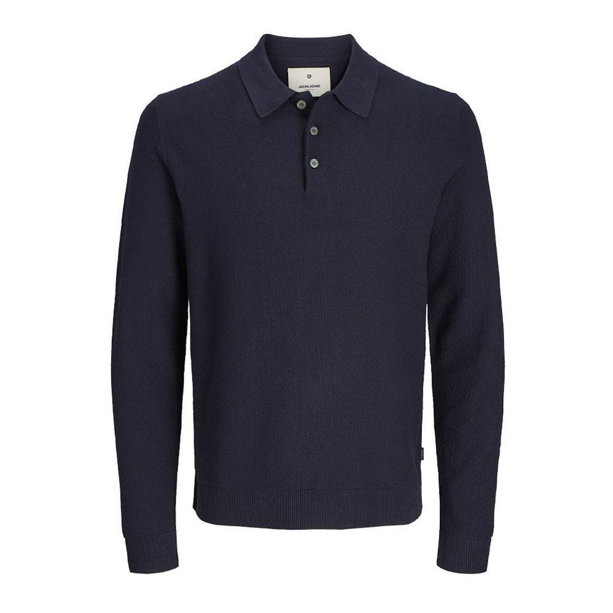 Jack & Jones Polo Manches Longues Marine Homme Jack & Jones Sandri