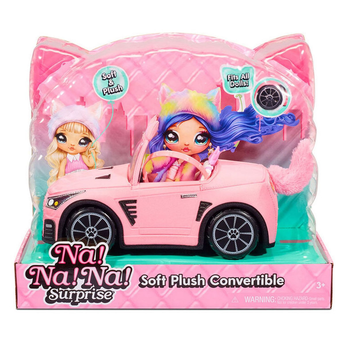 MGA Décapotable pelucheuse et douce Na Na Na Surprise