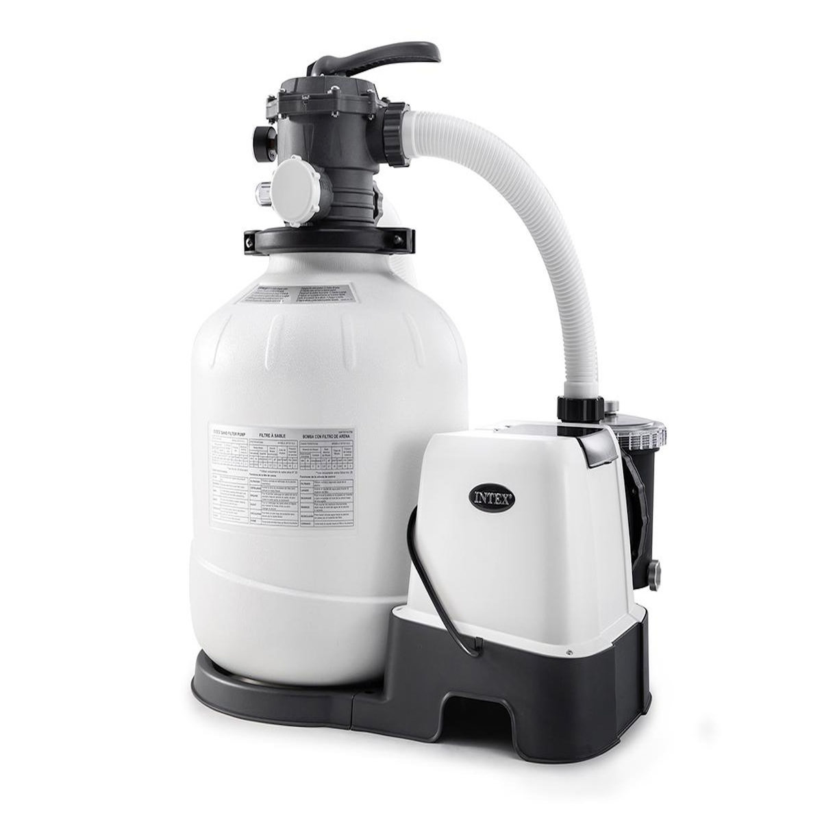INTEX Combiné groupe de filtration à sable 8 m³/h + stérilisateur au sel QX2600 - Intex