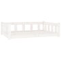 Voir la diapositive 2 : VIDAXL Lit pour chien blanc 105,5x75,5x28 cm bois de pin solide
