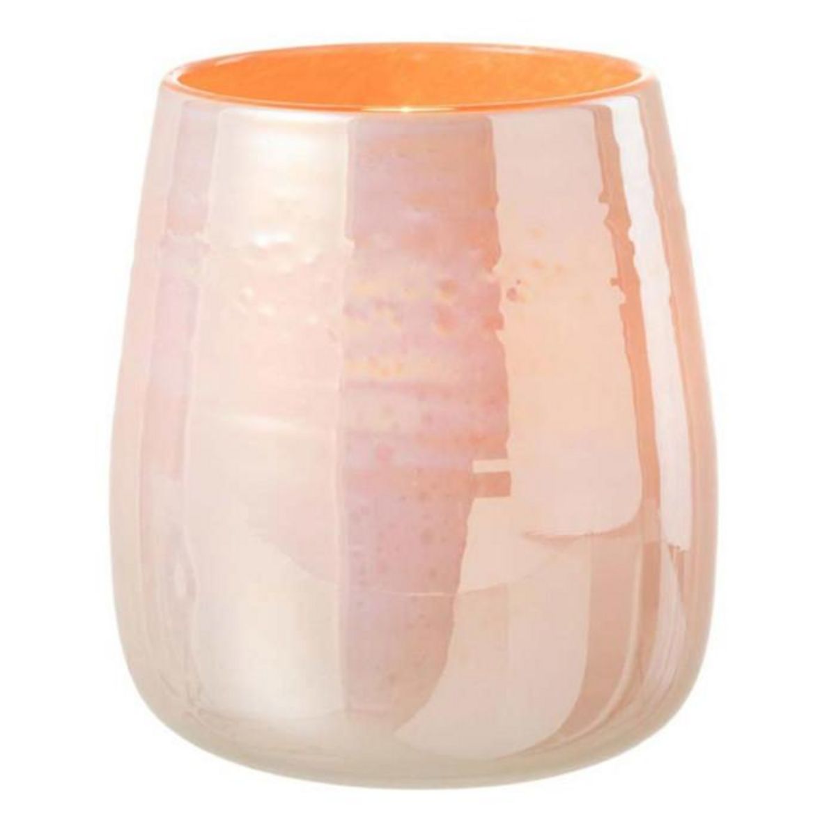 Paris Prix Vase Design en Verre  Juliette  19cm Orange & Rose