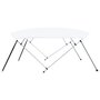 Voir la diapositive 4 : VIDAXL Auvent bimini a 4 arceaux Blanc 243x(230-244)x137 cm