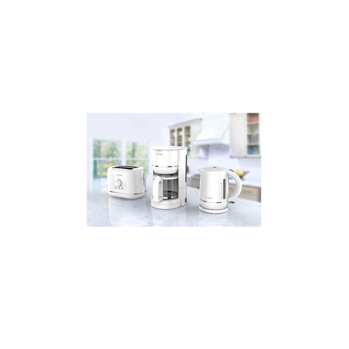 Terraillon Cafetière filtre 10-15 tasses 980w blanc - 15353