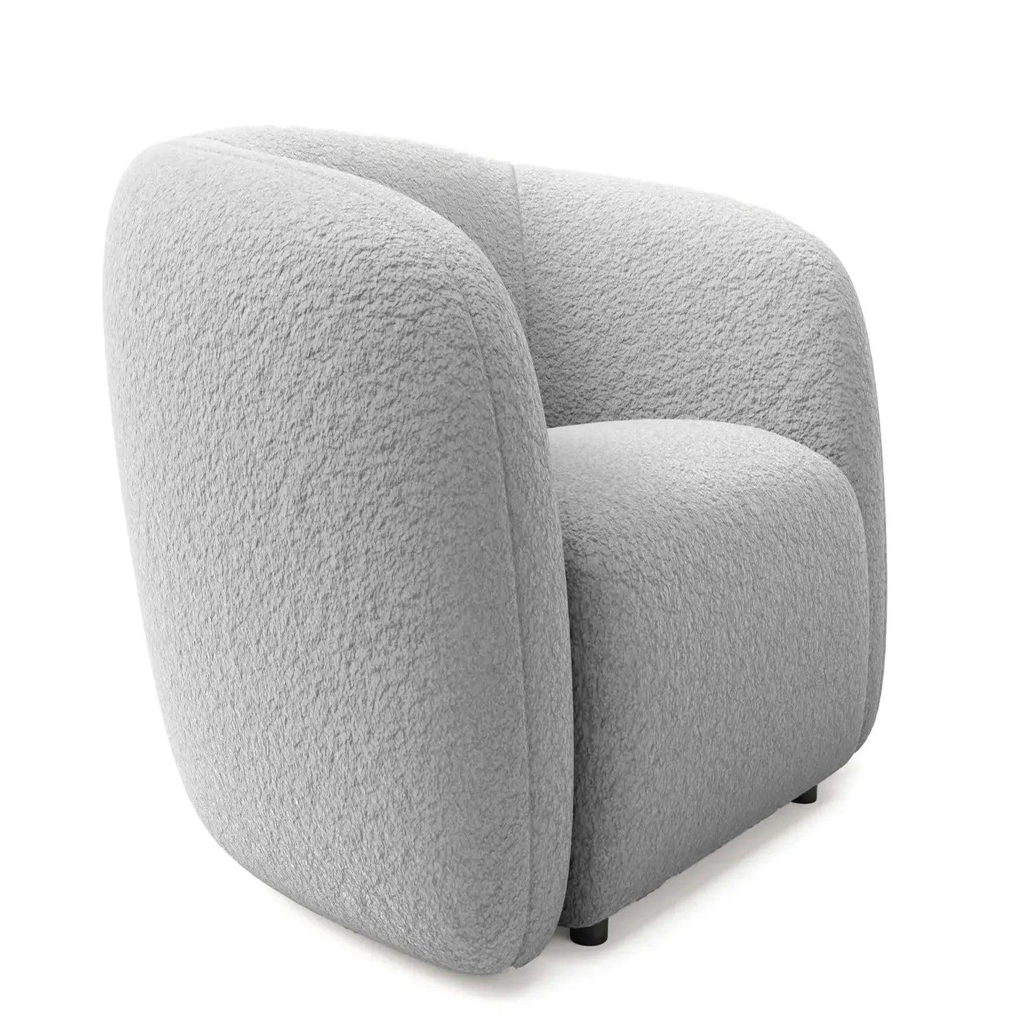 Voir la diapositive 2 : CASANOVA PARIS Bahia - fauteuil tissu bouclette