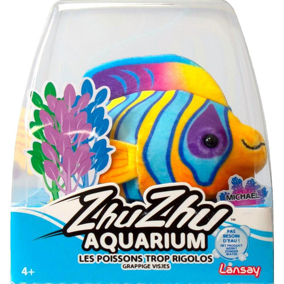 LANSAY Peluche interactive Lansay Zhu Zhu Aquarium - Poisson-ange royal multicolore