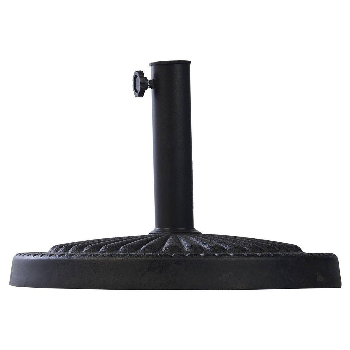 GARDENSTAR Pied de parasol rond - Résine - Noir