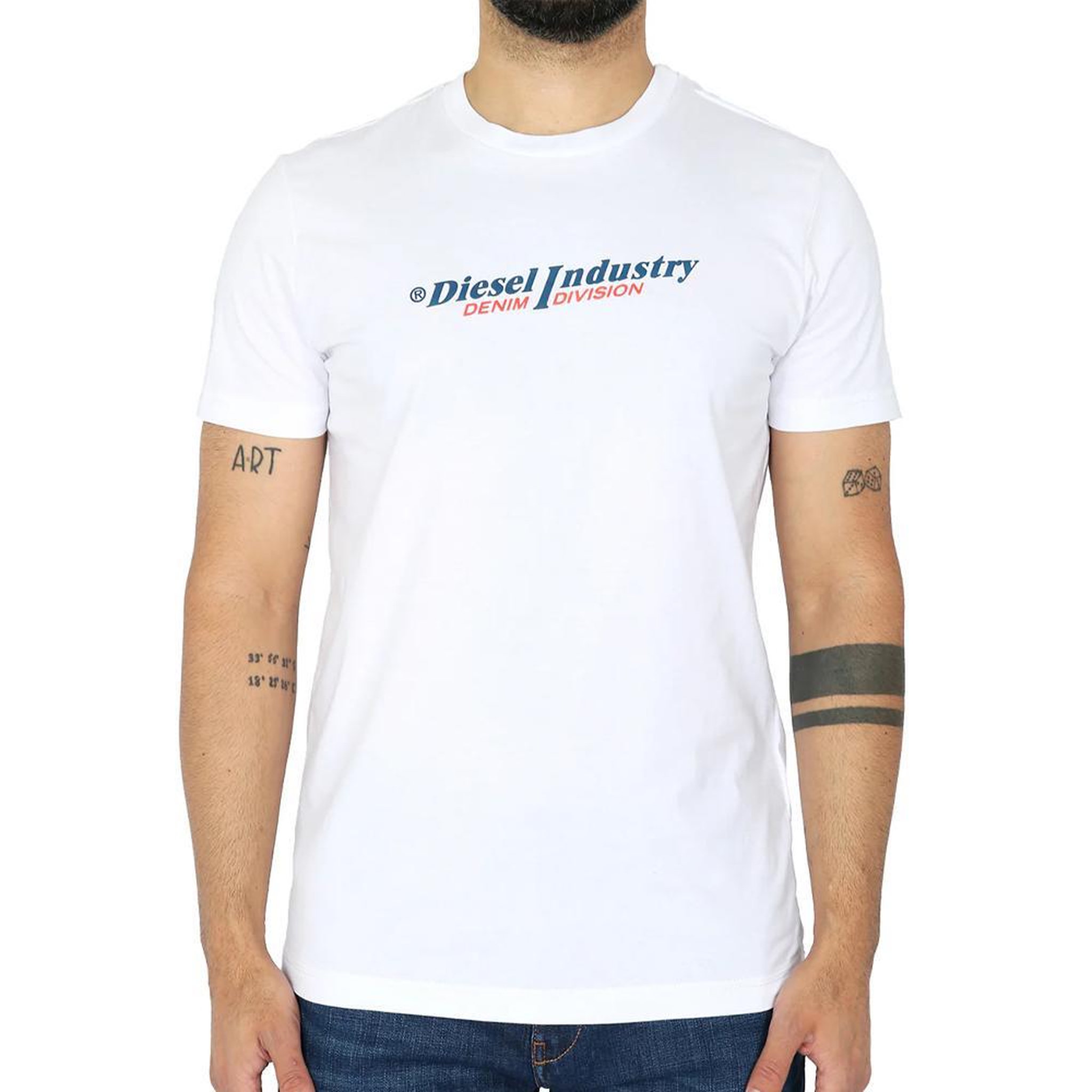 DIESEL T-shirt Blanc Homme Diesel Diegor900. Coloris disponibles : Blanc