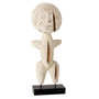 Voir la diapositive 1 : Paris Prix Statue Déco en Bois  Alba  57cm Blanc