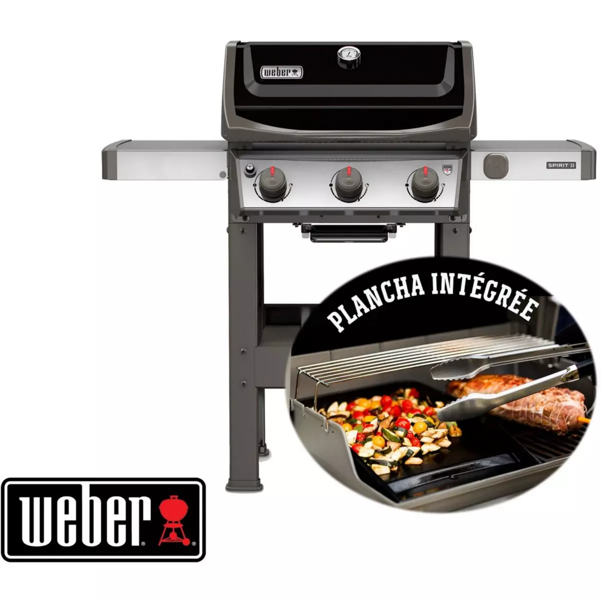 Weber Barbecue gaz Spirit II E-310 gas grill plancha