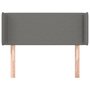 Voir la diapositive 3 : VIDAXL Tete de lit avec oreilles Gris fonce 103x16x78/88 cm Tissu