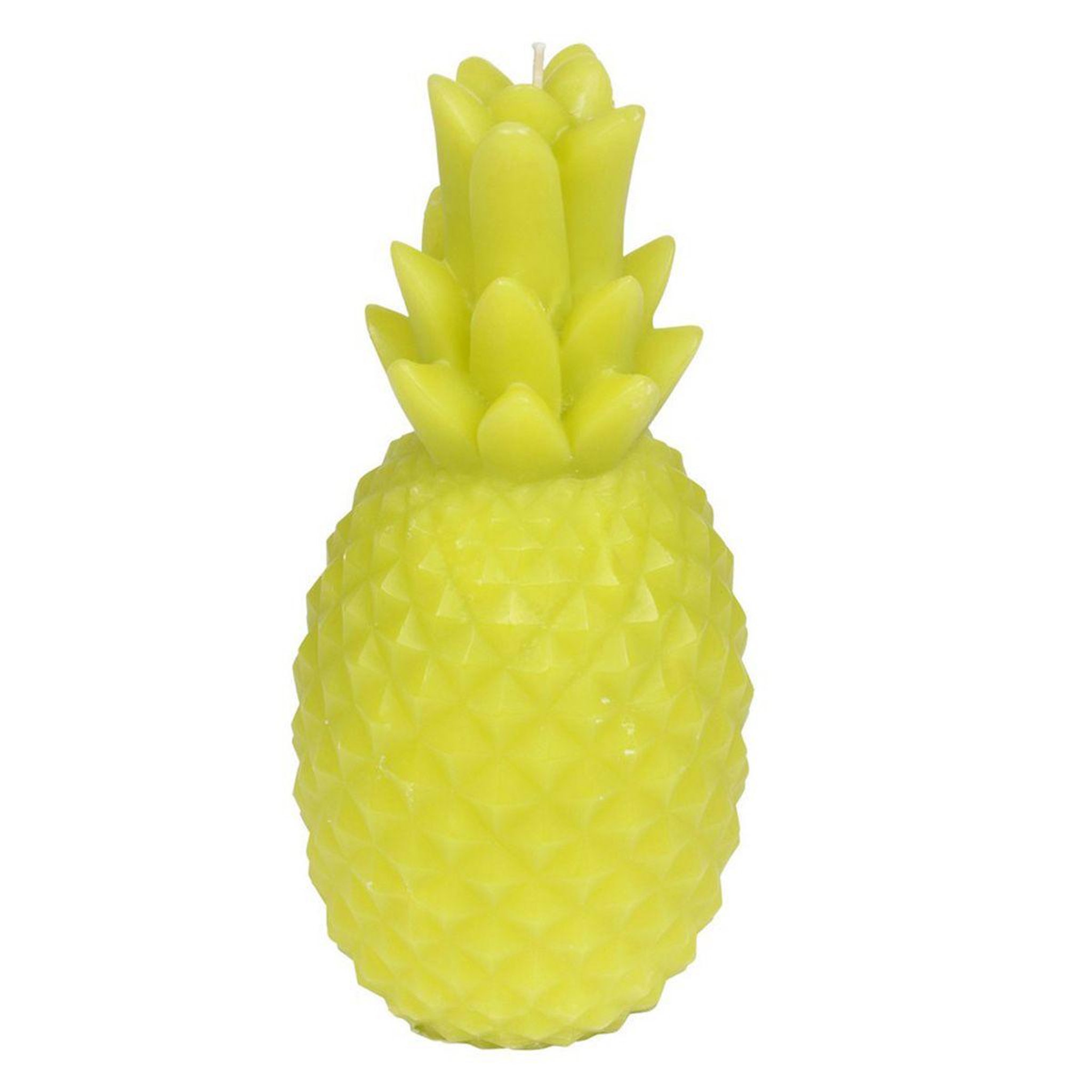 HOMEA Bougie déco  ananas tropical  20cm vert
