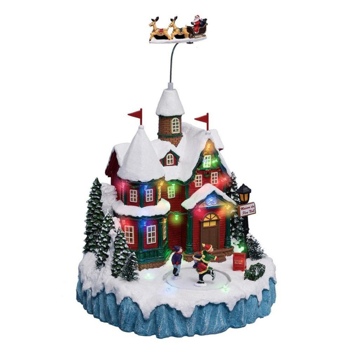 ATMOSPHERA Village de Noël Maison du Père Noël 22 LED