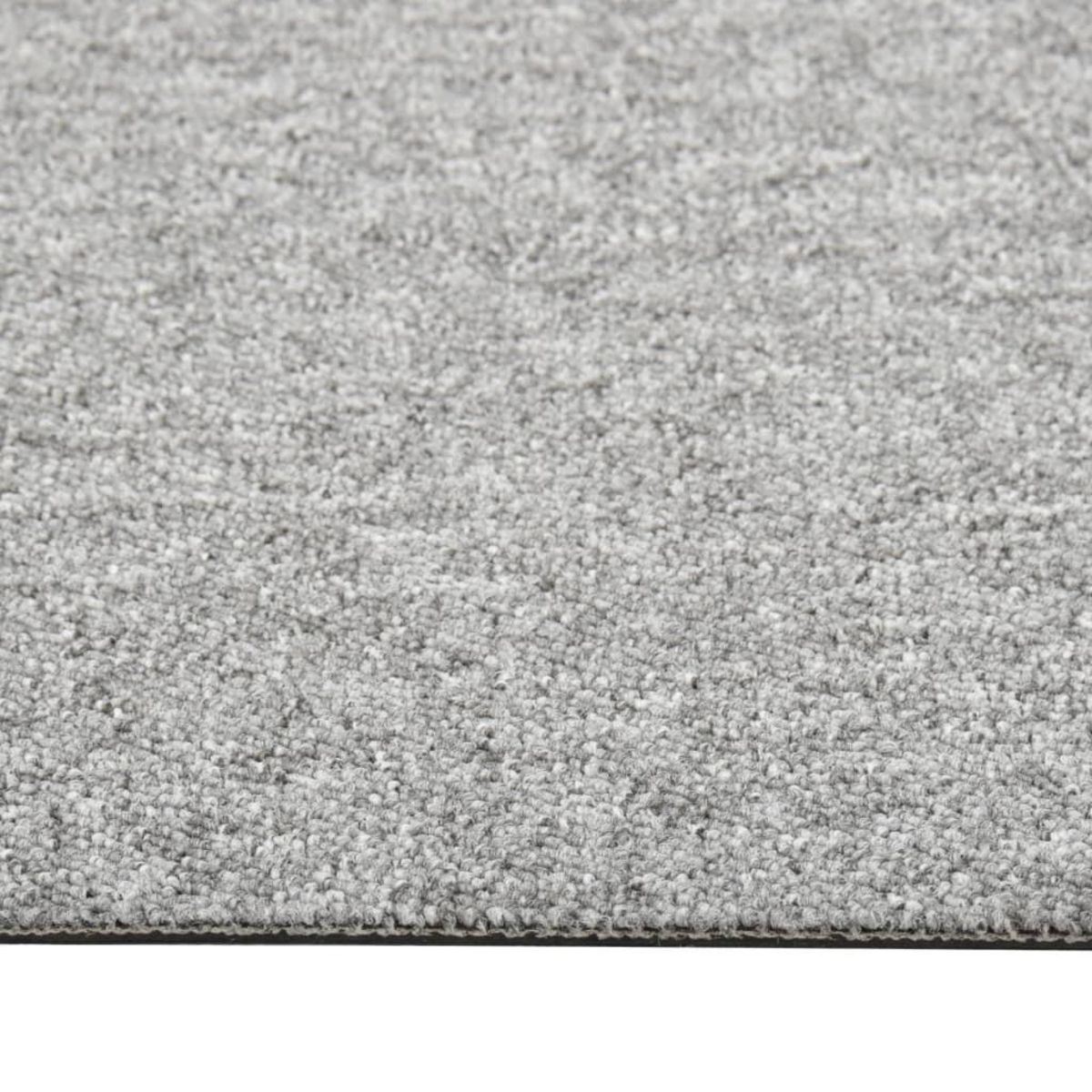 VIDAXL Dalles de tapis de sol 20 pcs 5 m^2 50x50 cm Gris clair