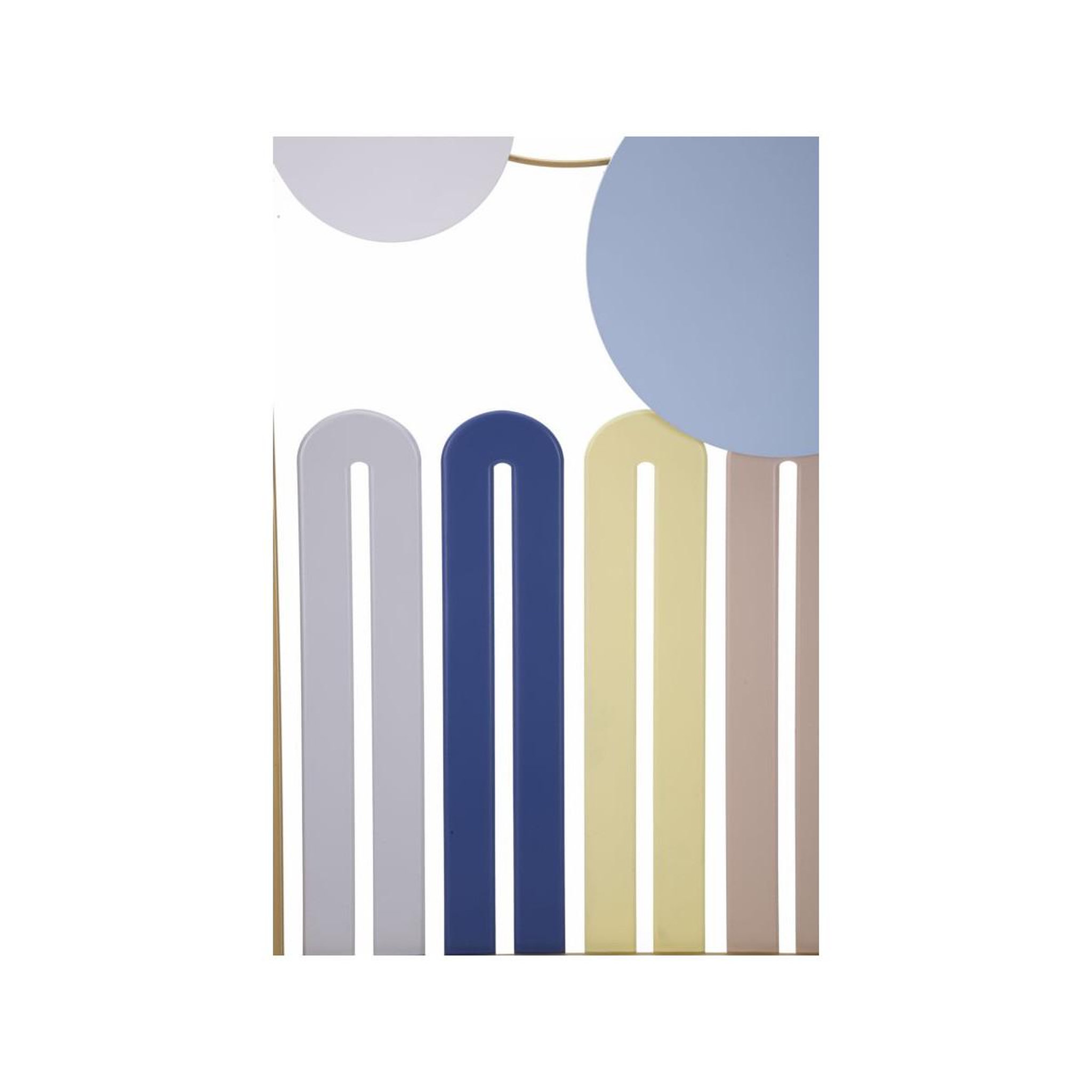 Voir la diapositive 4 : Paris Prix Décoration murale encadrée en métal  colorful  84cm multicolore