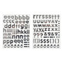 Voir la diapositive 1 : Paris Prix Lot de 2 Planches de Stickers  Alphabet  2cm Argent