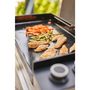 Voir la diapositive 3 : FORGE ADOUR Plancha gaz Premium 75 Inox 3 brûleurs à poser 75.5x41 cm