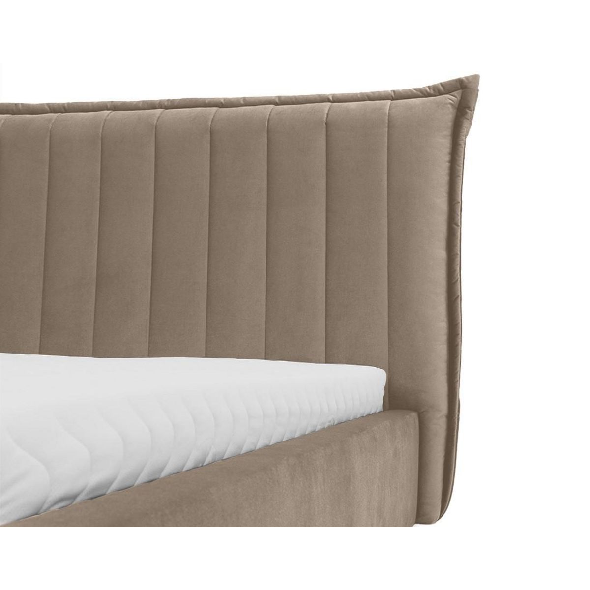 BEST MOBILIER Esmee - lit coffre - 180x200 cm - en velours - sommier inclus