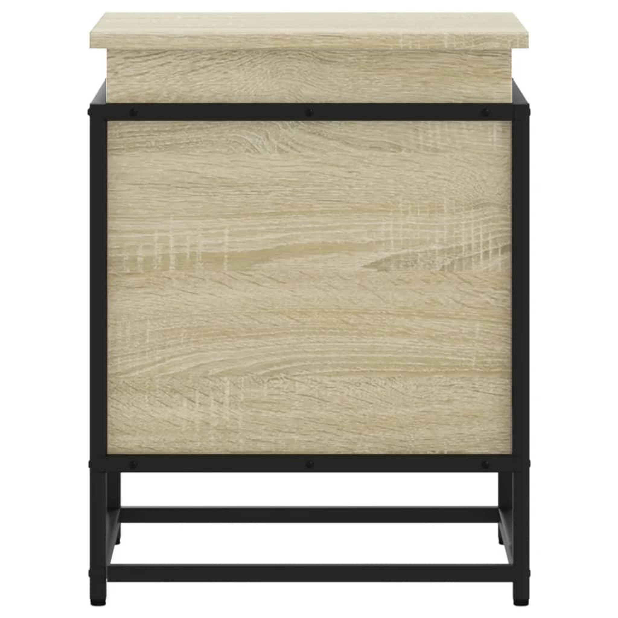Voir la diapositive 5 : VIDAXL Boîte de rangement avec couvercle chene sonoma bois ingenierie