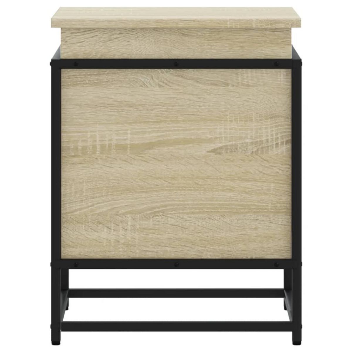 VIDAXL Boîte de rangement avec couvercle chene sonoma bois ingenierie